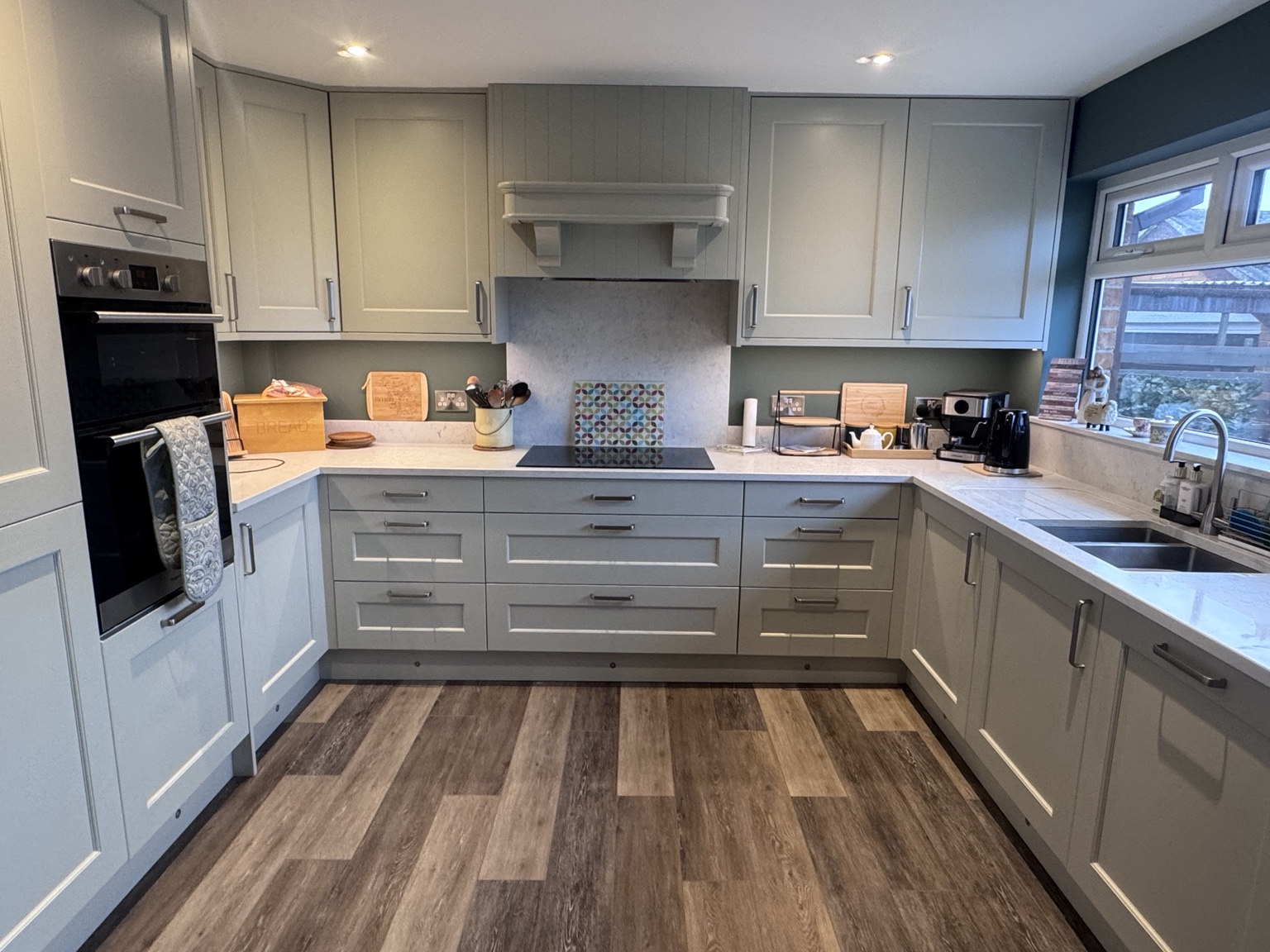 Wakefield · Painted Mussel kitchen by NI Kitchen Works