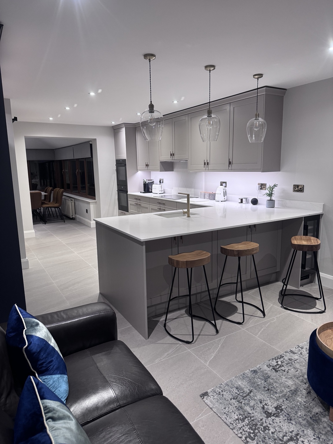 Aldana · Painted Taupe Grey kitchen by NI Kitchen Works